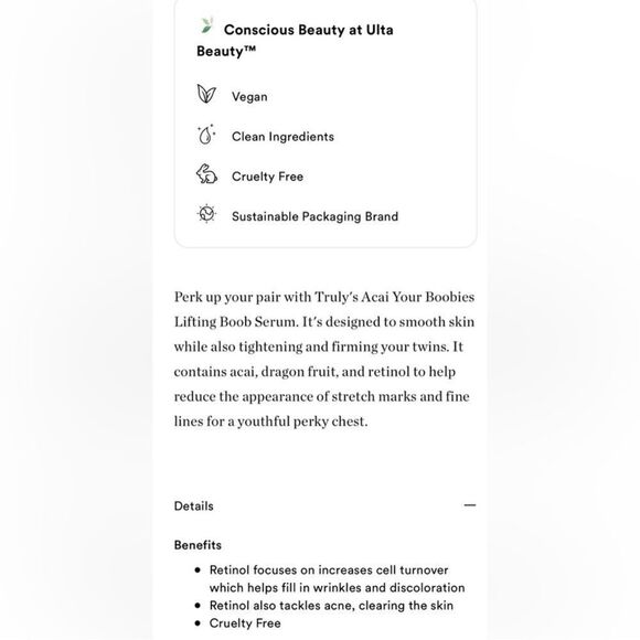 $12🌟 Truly Acai Your Firm & Tighten Serum - Picture 5 of 6